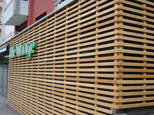 Holzfassade in Pforzheim